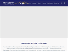 Tablet Screenshot of goatary.com
